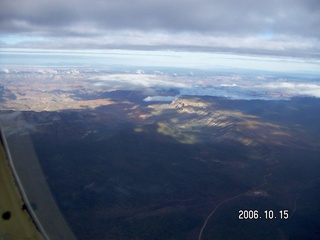 550 5yf. aerial -- Grand Canyon with clouds