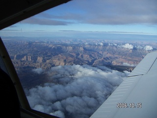 552 5yf. aerial -- Grand Canyon with clouds