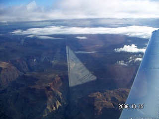 aerial -- Grand Canyon with clouds