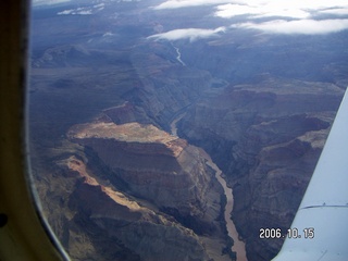 556 5yf. aerial -- Grand Canyon with clouds