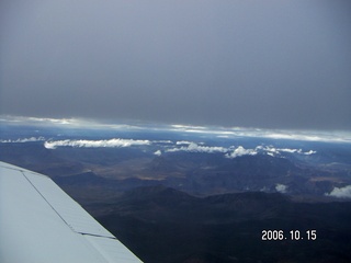 557 5yf. aerial -- Grand Canyon with clouds