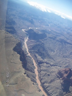 aerial -- clouds in the Grand Canyon