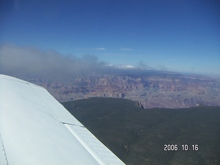 565 5yg. aerial -- Grand Canyon with some clouds