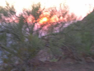 -- sunset at sea