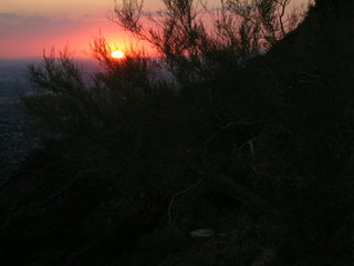 Bryce Canyon -- red sunset clouds