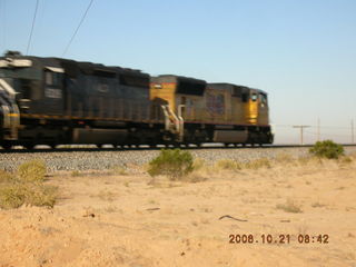 Phoenix Regional Airport (A39) -- train going by