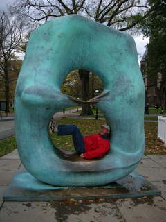 Princeton University -- Adam in Moore sculpture