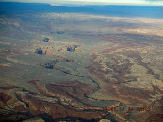 aerial -- Little Colorado River canyon