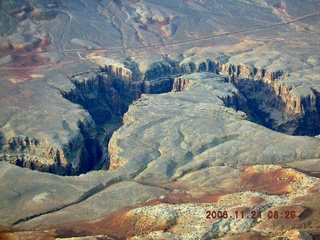 aerial -- Little Colorado River canyon