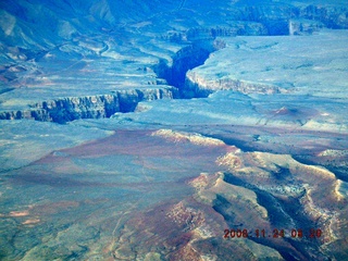 aerial -- Little Colorado River canyon