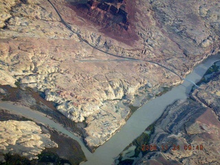 aerial -- Little Colorado River canyon