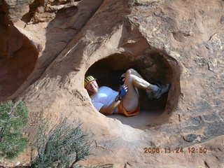 Adam on Sedona trail sumit