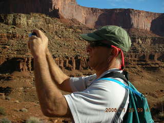 Canyonlands -- Lathrop Trail -- Bob taking a picture