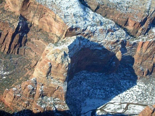 aerial -- Zion National Park -- Angel's Landing and Observation Point