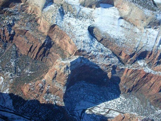 aerial -- Zion National Park -- Angel's Landing