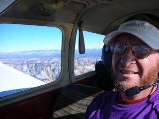 Adam flying N4372J over Zion National Park