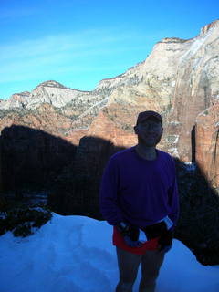 Zion National Park -- Adam on west rim trail