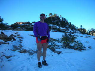 Zion National Park -- Adam and snowy Walter's Wiggles