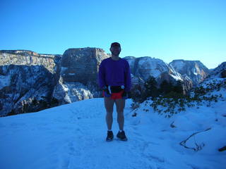 Zion National Park -- Adam at Scout Lookout