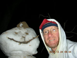 Zion National Park -- snowman and Adam