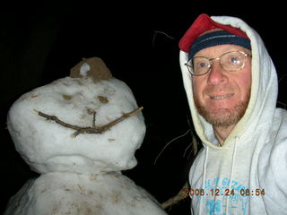 Zion National Park -- snowman and Adam