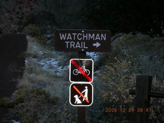 Arches National Park -- Landscape Arch and sign