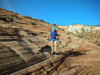 Zion National Park -- Adam -- inverted rock climbing