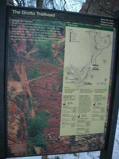 Zion National Park -- scary sign