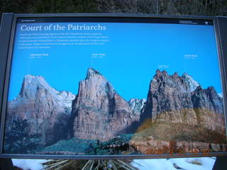 Zion National Park -- Checkerboard Mesa and sign