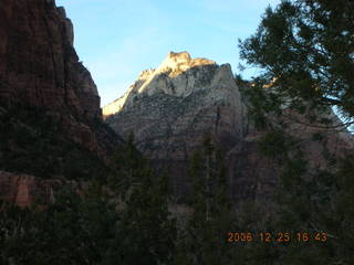 Zion National Park -- patriarchs at sunset