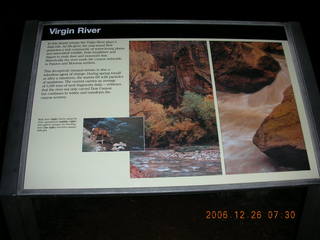 Zion National Park -- Virgin River sign