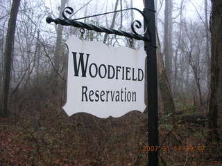 Woodfield Reservation sign off Drake's Corner Road