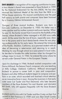 3 61h. Scottsdale program, Dave Brubeck