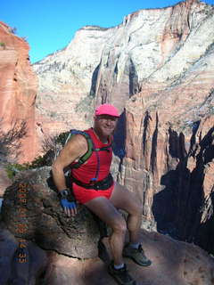 Zion National Park - climb to Angel's Landing - Adam