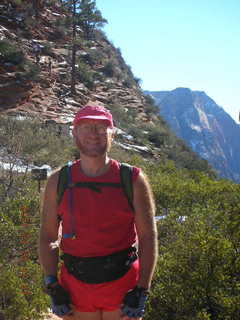 23 61s. Zion National Park - climb to Angel's Landing - Adam