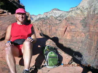 oldfamilyphoto -- Bryce/Zion trip -- Adam at Angel's Landing