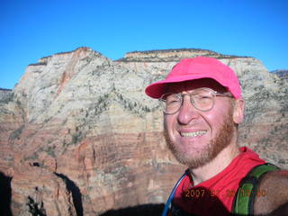 Zion National Park - climb to Angel's Landing - Adam