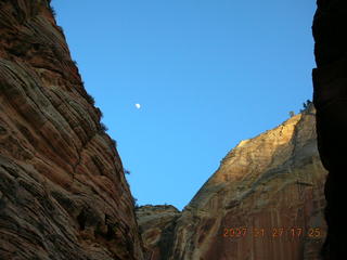 Zion National Park -- moon