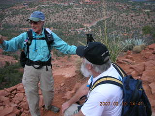 Sedona -- Cathedral Rock hike -- Gini and Jim