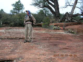 Sedona -- Secret Canyon hike -- slot canyon -- Gini