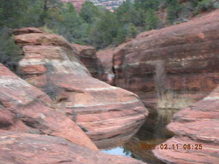 Sedona -- Secret Canyon hike -- slot canyon -- Adam