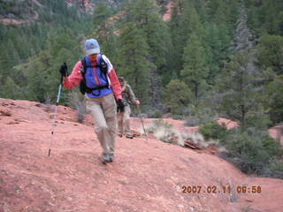 Sedona -- Secret Canyon hike -- Jim and Gini