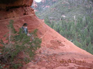 Sedona -- Secret Canyon hike -- even-more-secret arch