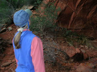 Sedona -- Secret Canyon hike -- even-more-secret arch