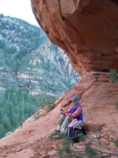 Sedona -- Secret Canyon hike -- even-more-secret arch