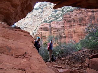 Sedona -- Secret Canyon hike -- even-more-secret arch