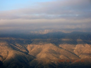 aerial -- clouds over the pass