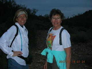 Cave Creek hike -- Beth, Bev