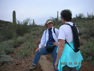 Cave Creek hike -- Beth, Bev