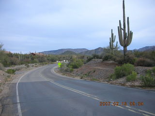 Cave Creek run -- road